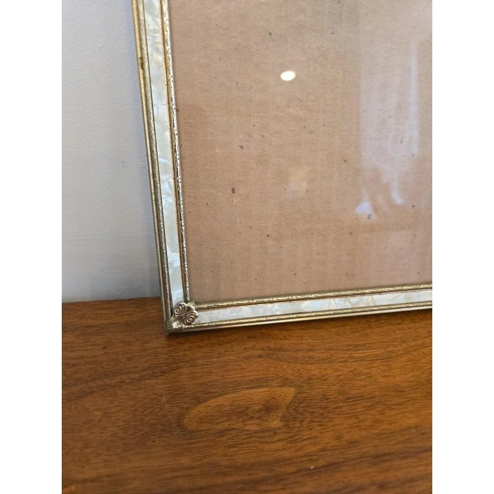 Vintage Gold Tone Picture Frame 8x10 Wall Art Deco Luxury Scroll Metal Frame